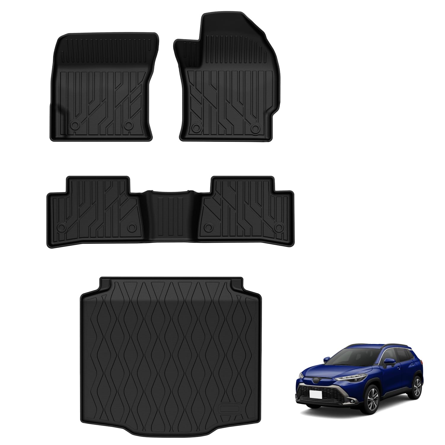 Amazon | Jiooy トヨタ 新型カローラクロス 10系 フロアマット+